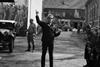 Pawel Pawlikowski on the set of 'Fatherland'
