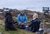 Nora Fingscheidt, Saskia Reeves and Saoirse Ronan on set of 'The Ourtun'