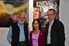 Enemies co-director Rob Lemkin with Lord David Puttnam with Killing Fields survivor and film translator Tep Virak.