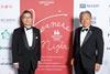 Junichi Sakomoto, chairman and attorney of law, Shochiku, with Yasushi Shiina, Unijapan vice president and Tiffcom CEO