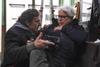 Marco Bechis (at right) and Adriano Giannini