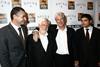 Richard Gere with festival heads at the 2010 Aruba International Film Festival.