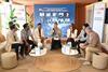 (From left) Florent Lamy, Elev8on – talent agency; Casper Shirazi, Storyfied Ventures; Bahaa Abdulmajid, Saudi Film Commission; Tim Dams, Screen International; Lina Malaika, filmmaker; Zeinab Abdulsamah, MBC Group; Mohammed Hefzy, Film Clinic