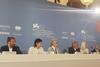 The presidents of the Venice juries with artistic director Alberto Barbera (third right)