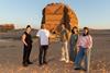 [From left to right] Zain Duarie, Mohsen Alkhalfi, Essam Omar, Oumaima Barid, Maria Bahrawi