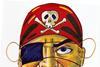 Vintage Japanese pirate mask