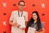 Martin Iliev collects the Chainsaw Europe’s Postproduction Award at Transilvania