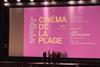 Ken Loach speaking at the Cinéma de la Plage screening