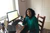 Seetha Kumar, CEO ScreenSkills, working from home