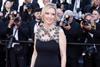 Lea Drucker on the Cannes red carpet for 'Case 137'