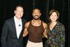 Michael B. Jordan with ​Amazon MGM Studios' Helen Moss and Charlie Coleman