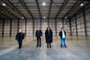 The Depot - Lynn Saunders (LFO), Mayors Rotheram & Anderson & Kevin Bell (LFO) inside one of Liverpool’s two new film studios