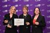 Kelly Spearman, Nicola Lees and Laurily Adams from Sara Putt Associates Trainee Scheme & Foundation