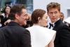 Pedro Pascal, Emma Stone and Austin Butler at the 'Eddington' Cannes premiere