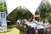 Guests cover the challenges of film financing, pictured in the Screen International garden, Cannes