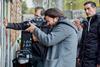 Diego Luna on the set of 'Ashes'