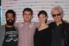 Stranger Things actor Adeel Akhbar and directors Ron Eyal and Eleanor Burke with Raindance founder Elliot Grove