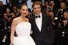 Jennifer Lawrence and Robert Pattinson on last night's red carpet for 'Die, My Love'