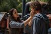 Carrie-Anne Moss and Douglas Smith in 'Die Alone'