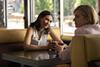 Karolina Wydra, with Rhea Seehorn, in 'Pluribus'