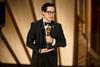 Ke Huy Quan accepts the Oscar® for Actor in a Supporting Role during the 2023 Oscars