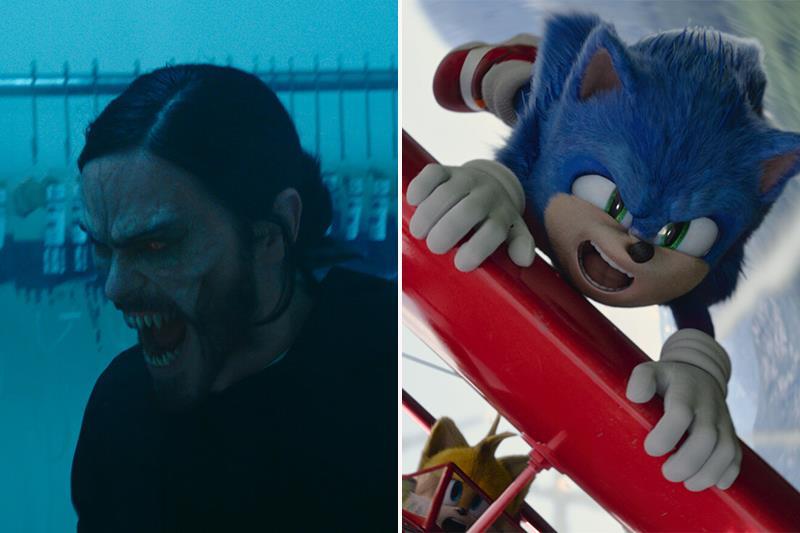 「Morbius」は、8400万ドルでグローバルな興行収入を上げています。 'Sonic The Hedgehog 2' Scurriesから2550万ドル（更新）