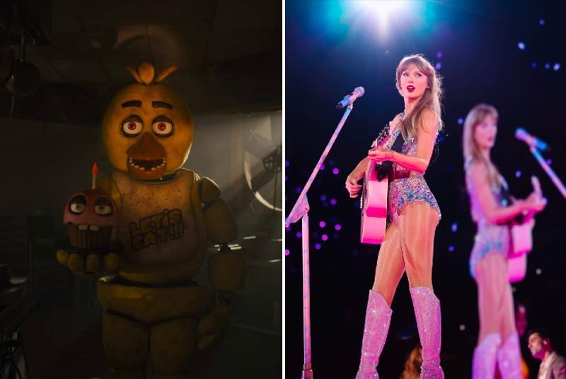 Global box office: 'Five Nights At Freddy's' plummets in US but holds  better abroad; Taylor Swift bounces back in fourth weekend of play