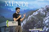 Iker González Urresti pitching 'Mendi' at Basque Country’s Talent Day