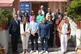 (Back row) Tim Dams, Screen International, moderator; Beverly Cutajar, Malta Film Commission; Maria Ekerhovd, Mer Film; Meghan Beaton, Norwegian Film Commission; Adrian Wootton, British Film Commission; Roeland Oude Nijhuis, Netherlands Film Commission; G