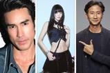 (L-R): Nadech Kugimiya, Nicha Yontararak, Mez Tharatorn