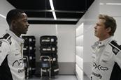 Damson Idris and Brad Pitt in 'F1'