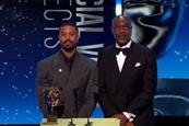 Michael B Jordan and Delroy Lindo at the 2026 Baftas