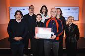 The 'Liberations’ team winning the Eurimages Co-production Development Award at he 2026 Berlinale Co-Production Market
