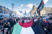 San Sebastian Gaza protest
