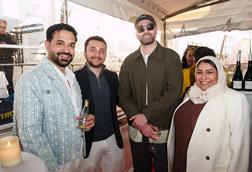 (From left) Pearldust’s Hamad Abdulla, Longevity’s Majd Nassif, Goldfinch’s Phil McKenzie and Fablemill’s Eman Alsabah