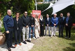 of Investment Saudi Arabia; Zaid M Shaker, Film AlUla; Ian Gibbon, Alliotts; Leon Forde, Olsberg SPI and Michael Rosser, Screen International at the Cultural Development Fund lunch, Cannes, May 15