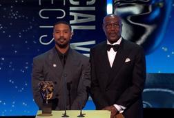 Michael B Jordan and Delroy Lindo at the 2026 Baftas