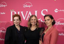 Katherine Parkinson, Mayor Helen Godwin and Annabel Scholey at the 'Rivals' Bristol premiere