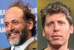 Luca Guadagnino (cropped) / Sam Altman (cropped)