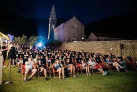 An evening screening at Slano Film Days