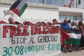 The Venice4Palestine demonstration