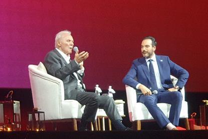 Anthony Hopkins with Red Sea Labs director Ryan Ashore