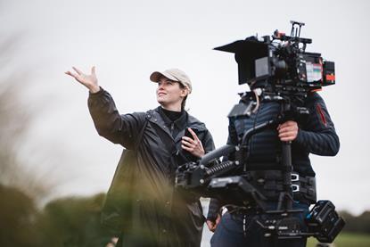 Julia Jackman on the set of '100 Nights of Hero'