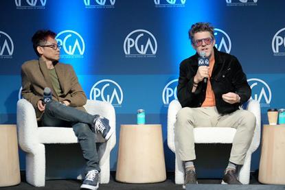 (L-R): James Wan and Jason Blum of Blumhouse-Atomic Monster at Produced By Conference