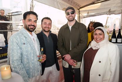 (From left) Pearldust’s Hamad Abdulla, Longevity’s Majd Nassif, Goldfinch’s Phil McKenzie and Fablemill’s Eman Alsabah