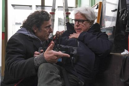 Marco Bechis (at right) and Adriano Giannini