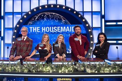 'The Housemaid' cast and crew take part in ABC TV's 'Celebrity Family Feud'