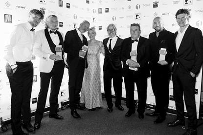UK LOcation Manager Awards Winners with Organising COmmittee Georgette Turner Iggy ELlis and Zach Duthie