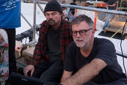 Paul Thomas Anderson on the set of 'One Battle After Another'
