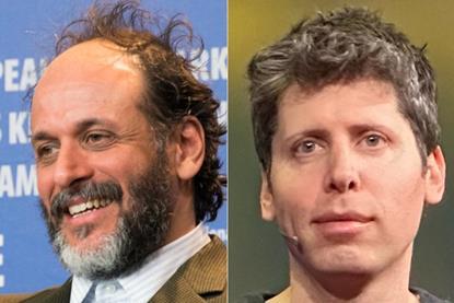 Luca Guadagnino (cropped) / Sam Altman (cropped)
